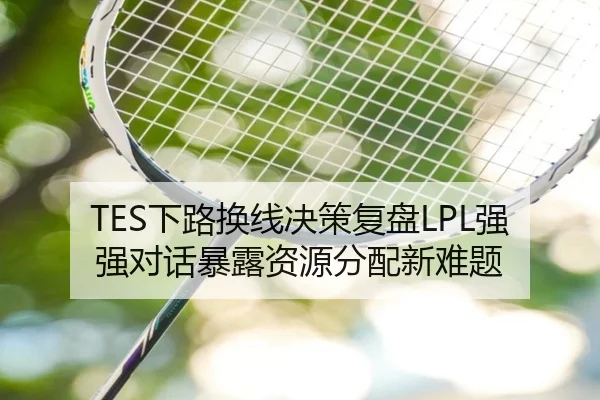 TES下路换线决策复盘LPL强强对话暴露资源分配新难题